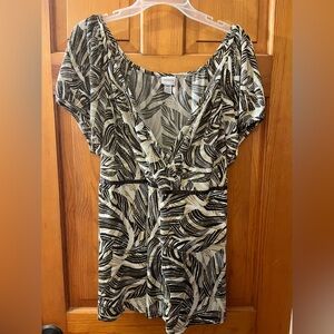 Vintage Plus 18/20 Forest Fairy Boho Y2K Peasant Top Floral Print Venezia USA